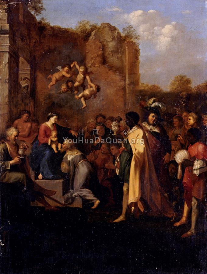 Poelenburch Cornelis Van Adoration Of The Magi - 科内·凡·普伦堡
